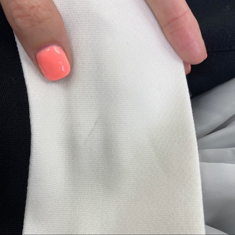 SOLD Worthington Black White Mod Zip Tie Waist Jacket - Picture 9 of 10